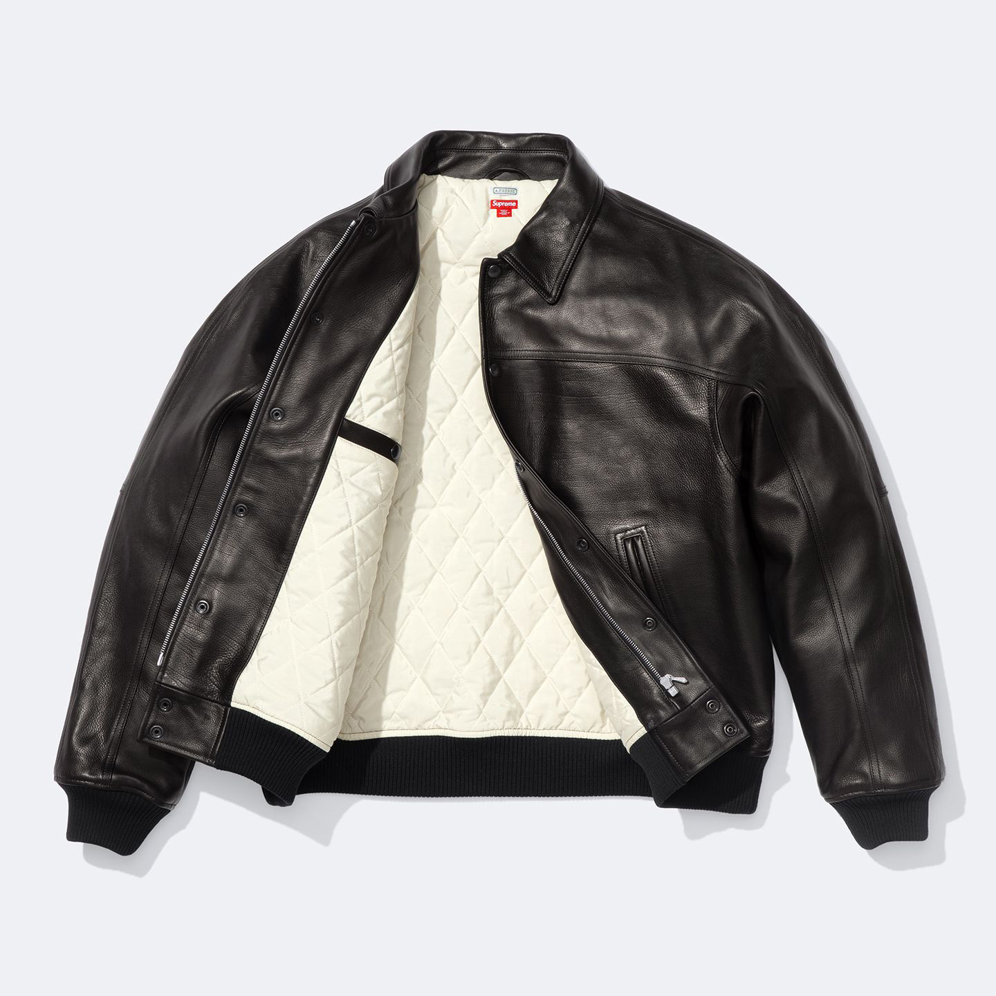 Supreme®/A.PRESSE Leather Jacket view 3